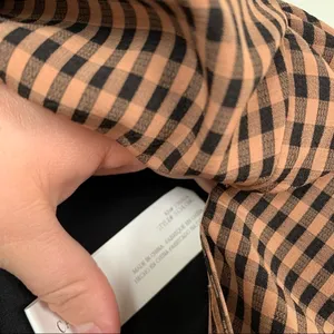 𝅺capulet Ives‎ Ruched Check Midi Skirt Brown S NWT thumbnail 6