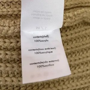 Revolve WEWOREWHAT‎ Solid V Neck Sweater Solid Tan Oat Oversized Knitwear M/L thumbnail 13