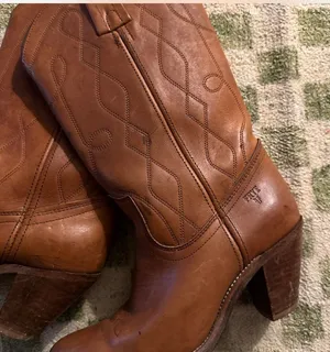 Vintage Frye Brown Leather Boots  thumbnail 4