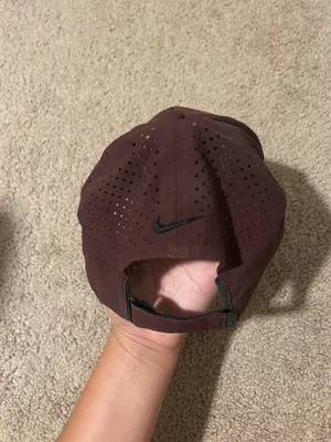 Nike Maroon Cap with Black Swoosh thumbnail 7