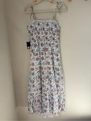 NWT Roller Rabbit x Target Floral Midi Dress size Medium thumbnail 8