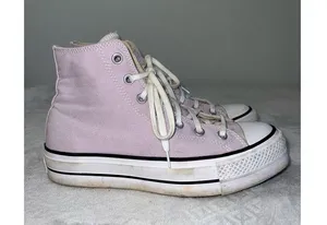 Platform Converse Chuck Taylor All Star purple Hi Top Sneakers US 9 thumbnail 1