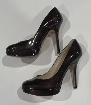 Black/Brown Heels. Size 7‎ 1/2. Black thumbnail 1