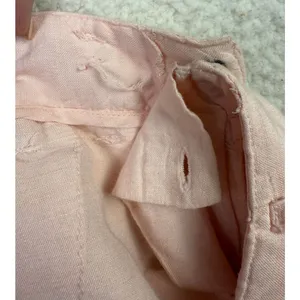 FREE PEOPLE Calla Linen High Waist‎ Bermuda Shorts Sz 2 Pink NEW Coastal Grandma thumbnail 10