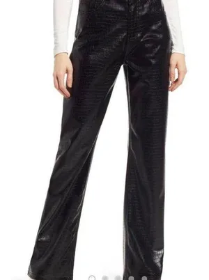VERO MODA Leather Straight leg Pants thumbnail 5