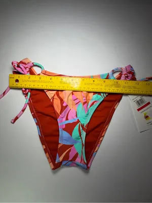 Salt + Cove Multi-Color Tropical Tie-Side Bikini Bottoms thumbnail 3