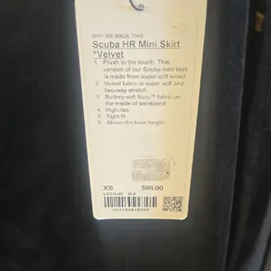 lululemon athletica Sleek Black Mini Skirt thumbnail 2