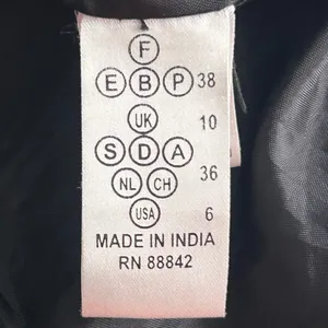 Vintage 90s‎ Leather Blazer Coat Black 6 thumbnail 12
