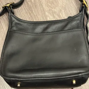 Coach Legacy 9966 Black Leather Shoulder Bag USA Made Brass Hardware Vintage 90s thumbnail 3