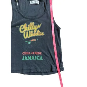 The Laundry Room Gray Chilly Wheelies Jamaica Ribbed Tank Medium thumbnail 4