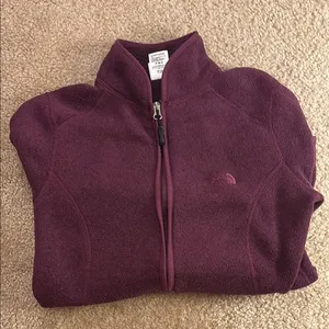 The North Face Purple Fleece Jacket thumbnail 1