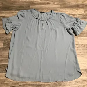Loft outfit Baby Blue Blouse Top; size medium women’s thumbnail 2