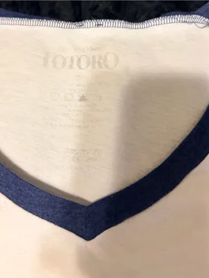 White & Navy My Neighbor Totoro Graphic Raglan Tee thumbnail 4