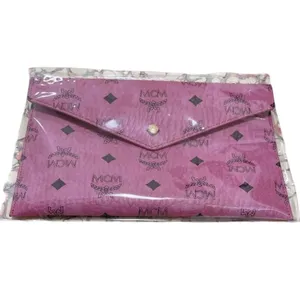 MCM Visetos Leather Clutch Bag in Pink New with Tag thumbnail 9