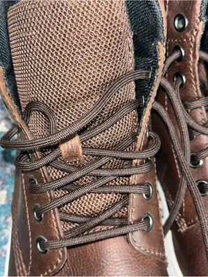 Dr. Martens Rigal Boots women Size 9 Brown Leather Lace Up White Sole thumbnail 2