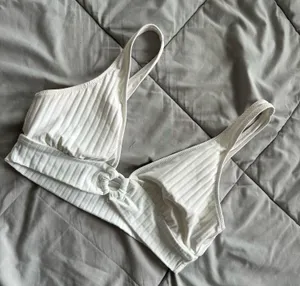 Aerie Bathing Suit Top White thumbnail 1