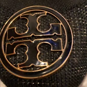 Tory Burch Black Caroline Arabia Elastic Flats - Size 7 1/2 thumbnail 2