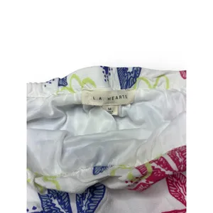 LA Hearts White Pink & Blue Hibiscus Floral Skirt Size Medium thumbnail 2