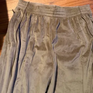 Skims Tan Velour Track Pants Joggers Sweatpants thumbnail 3