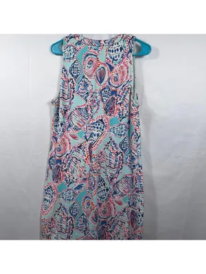 Lilly Pulitzer Seashell Print Sleeveless Shift Dress Women’s Large Coastal thumbnail 7
