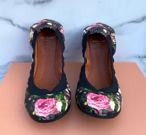 Givenchy rose floral-print camouflage elasticated ballet flats size 36.5 US 6 thumbnail 2