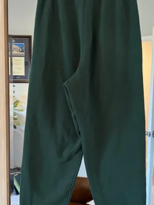 Joah Brown Oversized Jogger in Pine Green 100% Cotton Lounge Comfort size XS/S thumbnail 4