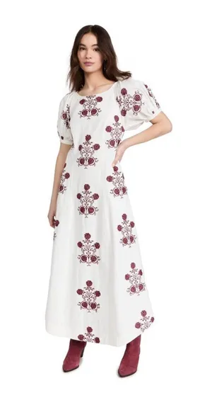 $298 Cactus Flower Embroidered Dress Lazy Bones Combo XS New thumbnail 1