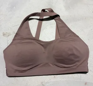 Under armour Padded Sports Bra Brown tan medium thumbnail 1