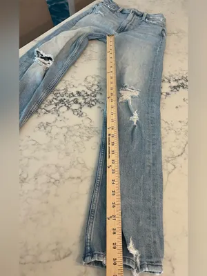 MOTHER Superior High Waisted Rider Skimp Jeans Blue Straight Size 25 thumbnail 6