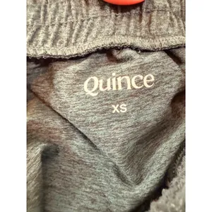 Quince FlowKnit Highrise Boyfriend Performance Joggers Heathered Green XS thumbnail 6