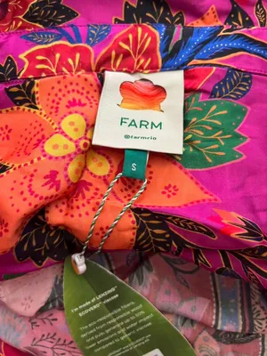 NWT Farm Rio Multicolor Floral Long Sleeves Pockets Midi Dress Size S thumbnail 5
