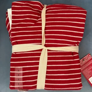 NWT American Eagle Waffle Thermal Pajama‎ Set Red White Stripe S Christmas Gift thumbnail 3