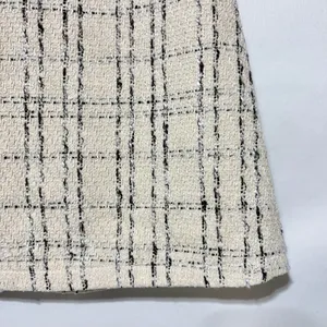 Princess Polly Tweed Mini Skirt Caroline Ivory Black Size 4 thumbnail 6