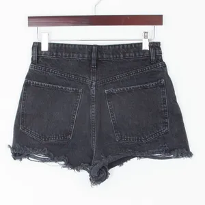 Zara High Rise Button Fly Distressed‎ Denim Shorts Womens Size 4 thumbnail 4