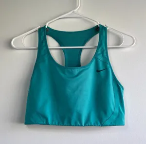 Women's Nike Dri-Fit Teal Sports Bra thumbnail 1