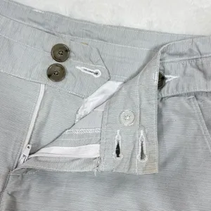 Banana Republic Micro‎ Striped Chino Shorts Grey 4 thumbnail 6