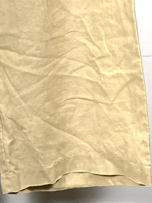 Magaschoni Pants Womens XS Beige 100% Linen Wide Leg Pull On Coastal thumbnail 7