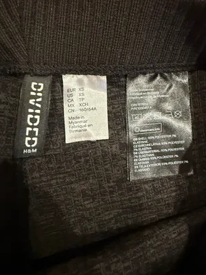 H&M Black Ribbed Wide-Leg Knit Pants thumbnail 3