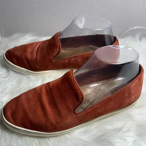 Birdies The Swift Slip-On Sneaker Suede Leather Flats Nutmeg Orange Size thumbnail 4