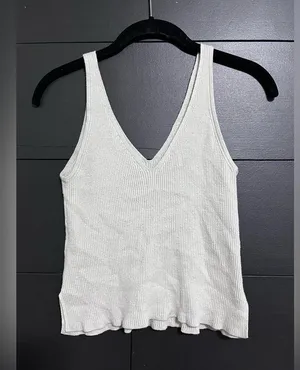 ABERCROMBIE & FITCH Ribbed Sweater Tank Top Sleeveless Stretch Women’s Sz S EUC thumbnail 3