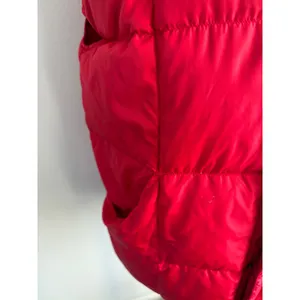 Lands End Red Goose Down Puffer Vest Women Medium 38-40‎ Quilted Insulated Shell thumbnail 4