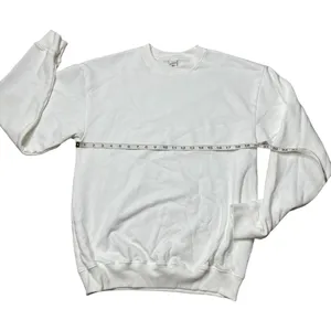 Sporty & Rich Crew Neck White Sweatshirt Oversized Street Wear thumbnail 3