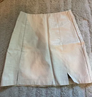 Francesca’s snakeskin leather skirt thumbnail 1