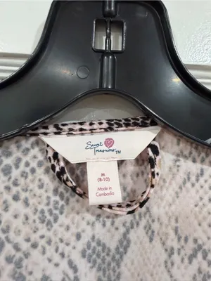 Secret Treasures Pink & Black Leopard Print Kimono thumbnail 2