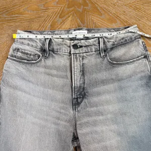 Good American Good‎ Boy Twisted Slit Straight Leg Jeans Gray Size 6/28 thumbnail 7