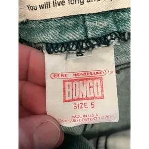 Bongo Jeans Juniors 5 Blue Light Wash High Rise Mom Denim Made In USA Vintage thumbnail 10