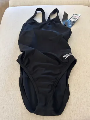 SPEEDO ProLT Super Pro Back One Piece Swimsuit - Black, size 6/32, NWT thumbnail 3