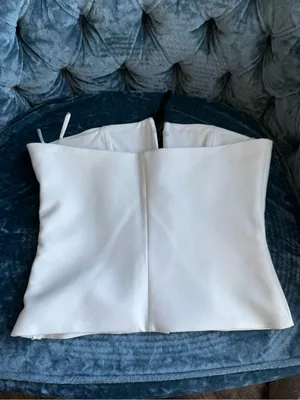 NWOT Zara Strapless Bow Top thumbnail 3