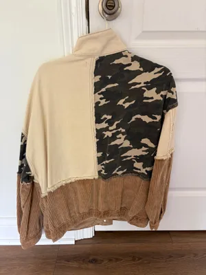 Printed denim jacket Brown Size M thumbnail 2