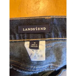 Land’s End Womens Sz 18 Dark Wash Blue Jeans Straight Leg Denim (1491) thumbnail 5